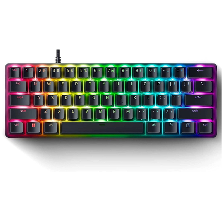 کیبورد گیمینگ ریزر HUNTSMAN MINI ANALOG با سوئیچ آنالوگ RAZER HUNTSMAN MINI ANALOG GAMING KEYBOARD